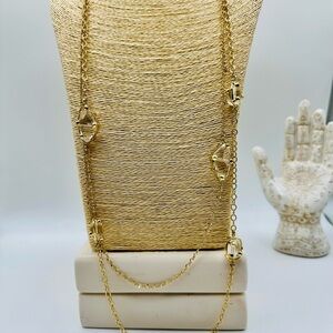 Sorrelli Elegant Gold Necklace with Swarovski Crystals